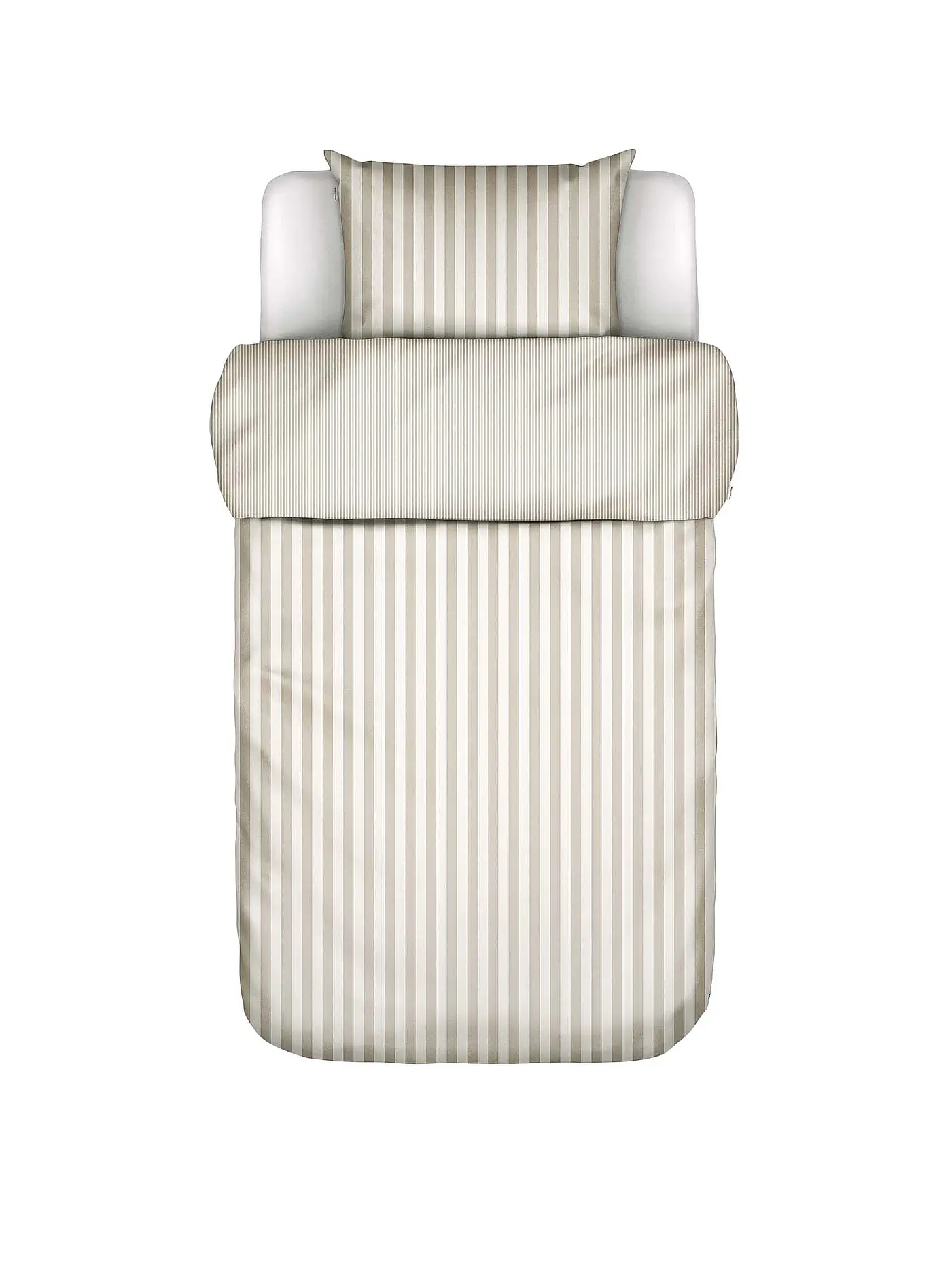 MARC O'POLO HOME | Satin Bettwäsche CLASSIC STRIPE 70x90cm/140x200cm Rose Smoke | beige